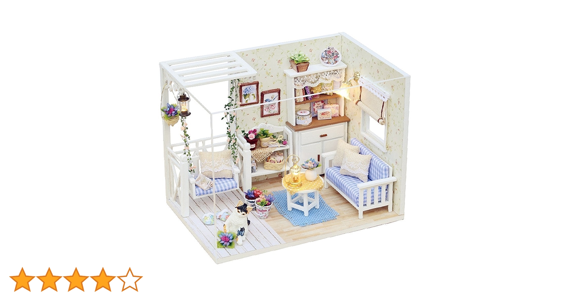 Amazon.co.jp: Fun2U DIY ドール ハウス 手作り キット セット 子猫